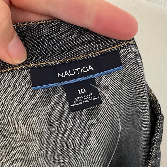 Nautica Denim Shirt Dress - Picture 4 of 4